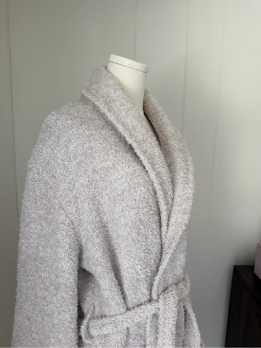 Barefoot Dreams CozyChic Bath Robe in Light Gray